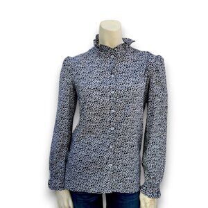 THE LITTLE PROJECT Handmade Sustainable Floral Button Down Shirt